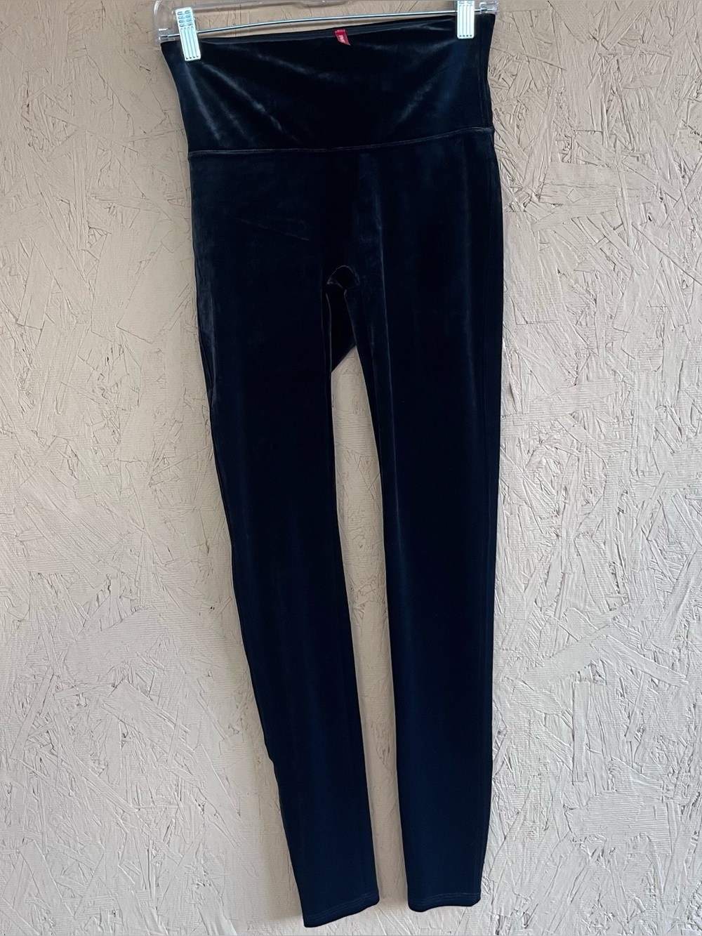 Spanx Women's Size Medium Black Pull On Velvet Leggings